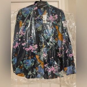 NWT VINCE silk blouse size 2X